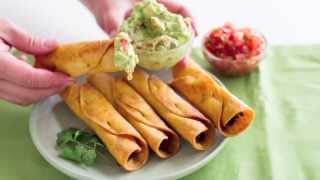 Easy Chicken Taquitos or Crispy Rolled Chicken Tacos [upl. by Ahmed932]