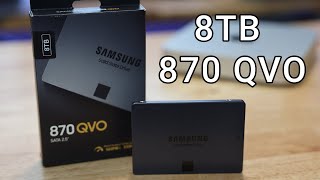 Samsung 870 QVO 8TB  All The BYTES [upl. by Nillok]