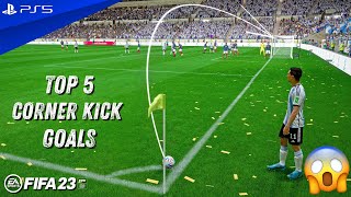 FIFA 23  TOP 5 CORNER KICK GOALS 2  PS5™ 4K60 [upl. by Learsiy]