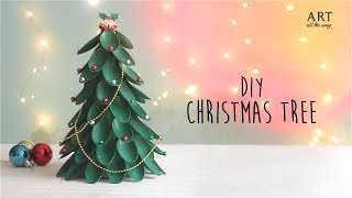 DIY Christmas Tree  Recycling Plastic Spoons Craft [upl. by Cuthbertson]