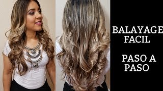 BALAYAGE TECNICA FACIL EXPLICADA PASO A PASO [upl. by Blum28]