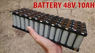 How to make 48v 10Ah Battery Pack For Electric Bike [upl. by Tehcac833]