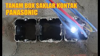 CARA PASANG BOX MANGKOK TEDOS MANGKOK TANAM SAKLAR KONTAK PANASONIC [upl. by Nyrhtakyram]