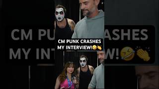 CM PUNK CRASHES DANHAUSEN’S INTERVIEW [upl. by Nyrhtak]