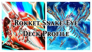 YUGIOH Rokket SnakeEye Deck Profile Dragon Link [upl. by Refinneg]