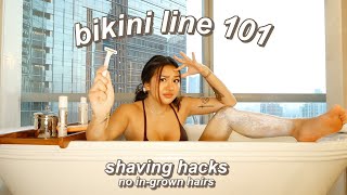 HOW TO SHAVE quotDOWN THEREquot my shaving routine NO INGROWN HAIRS GUARANTEED [upl. by Ennayd]