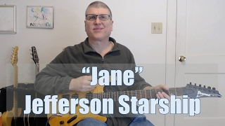 quotJanequot by Jefferson Starship Guitar Lesson with TAB [upl. by Nefen227]