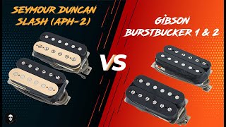 Gibson Burstbucker 1amp2 VS Seymour Duncan Slash APH2 [upl. by Haden110]