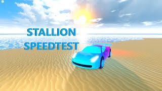 Stallion Speedtest  Roblox Jailbreak [upl. by Nawoj]