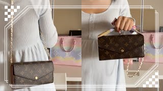 DIY Louis Vuitton Wallet on Chain  How to Add a Strap to your wallet [upl. by Geesey]