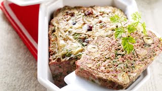 Recette  Terrine rustique aux noisettes [upl. by Tatman]