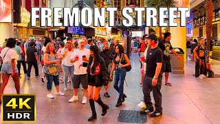 Fremont Street Las Vegas Friday Night Walk  September 2023 [upl. by Conlen]