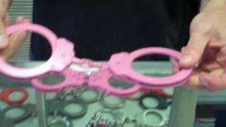 Pink Handcuffs  Handcuff Warehouse [upl. by Dlanod]