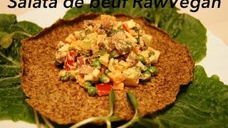 Salata de beuf raw vegană RO [upl. by Kinney]