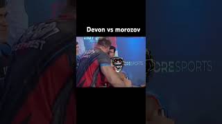 devon vs morozov viralvideo armwrestling dailyvlog highlights [upl. by Nodlew84]