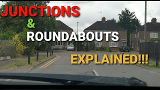 How To Drive On Junctions and Roundabouts Junctions amp Roundabouts Explained [upl. by Leirum]