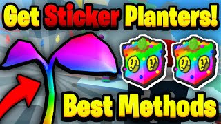 How To Get Sticker Planters FAST Best Methods  Bee Swarm Sticker Update [upl. by Nodle]