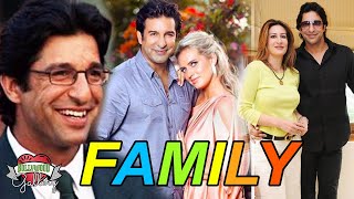 Wasim Akram Family With Parents Wife Son Daughter and Biography [upl. by Anaigroeg]