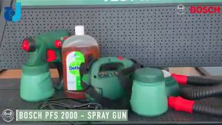 BOSCH PFS 1000  2000  3000  5000 Spray System [upl. by Notsle473]