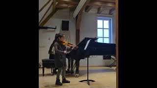 Z Fibich Sonatine for ViolinPiano D minor Op27 1st Movement by Sophia Violin amp Laura Piano [upl. by Akkeber]