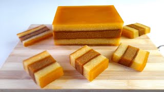 Easy Cassava Layer Cake Recipe Cassava Cake Using Fresh Cassava How to Cook Cassava Cake [upl. by Ardnalac]