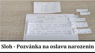 Sloh  Pozvánka na oslavu narozenin [upl. by Iruyas]