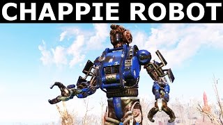 Fallout 4 Automatron  Chappie Robot Custom Made Automatron Companion Build [upl. by Wanonah]