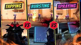 WIN MORE AIM DUELS Tapping Vs Bursting Vs Spraying  Valorant Aim Guide [upl. by Llednil]