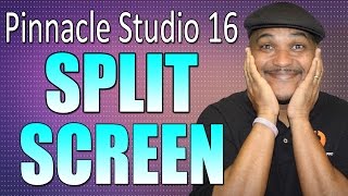 Pinnacle Studio 16 amp 17  Split Screen Tutorial [upl. by Ephrayim]