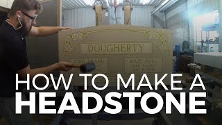 How to make a headstone  Hopkins Memorials [upl. by Daj723]