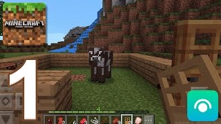 Minecraft Pocket Edition  Gameplay Walkthrough Part 1 iOS Android [upl. by Smitty]