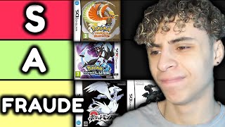 Les Pires Jeux Pokemons  tierlist [upl. by Ladonna453]