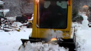 Bombardier SW 48 plowing snow [upl. by Larentia]