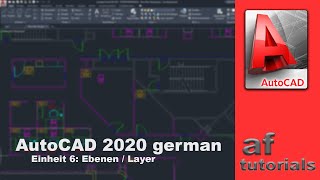 AutoCAD deutsch  Einheit 6  Ebenen  Layer [upl. by Ailhat]