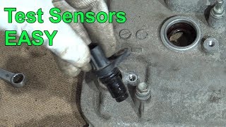 How to Test Crankshaft and Camshaft Position Sensors in car and truck [upl. by Aibsel281]