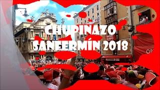 💥CHUPINAZO SAN FERMÍN 2018 vídeo con gaiteros [upl. by Ocer594]