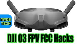 DJI O3 FPV System FCC Hack HowTo [upl. by Cuhp]