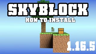 How to get Skyblock Map for Minecraft 1165download amp install SkyBlock 4 in 1165 Win  Exelsio [upl. by Eillib]