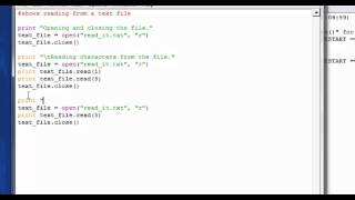 Basic Python Tutorial  Reading a text file [upl. by Corb]