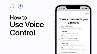 How to use Voice Control on iPhone iPad and iPod touch  Apple Support [upl. by Eycats]