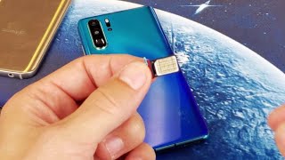 Huawei P30 Pro How to Insert Dual Sim Card or Nano Memory Card [upl. by Ehpotsirhc]