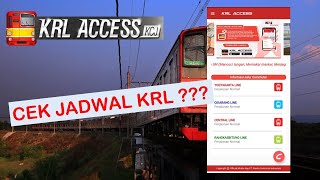 Cara Lihat Jadwal KRL  KRL Access [upl. by Eitak]