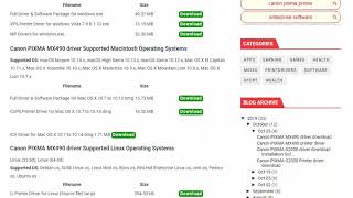 Canon PIXMA MX490 printer driver download [upl. by Artim]