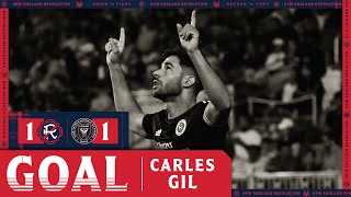 GOAL  Carles Gil ties it up for the Revs [upl. by Latvina578]