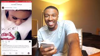 CUCUMBER CHALLENGE I THINK IM IN LOVE😍😍REACTION [upl. by Rasec]