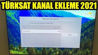 SAMSUNG TV DAHİLİ UYDU YENİ KANAL EKLEME OTOMATİK TARAMA [upl. by Mairem876]