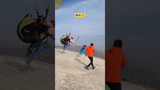 WTF 1 Glider 3 Person 😨 What is This Guys 😳🫡 whatthefun wtf paragliding heyboy awolnation han [upl. by Cacka]