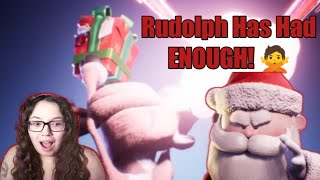 Yettbaby Reacts To Rudolph Kills Santa By Flashgitz REACTION  DUDE [upl. by Grof]