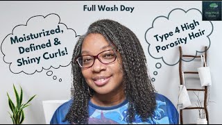 The Ultimate High Porosity Wash Day Routine  2 Gel Method Wash amp Go [upl. by Bikales]