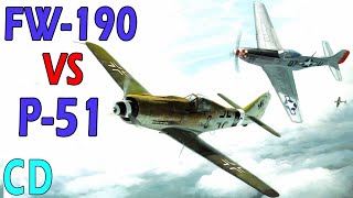 FockeWulf FW190 vs P51 Mustang  Which was better [upl. by Miahc341]